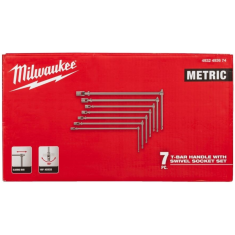 Set di 7 chiavi a snodo Milwaukee metric