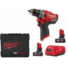 Trapano avvitatore a percussione Fuel Milwaukee M12 FPD-602X 2 batterie 6 Ah