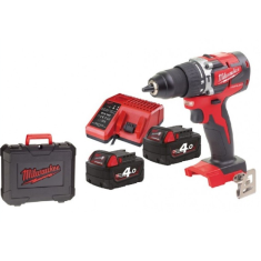 Trapano avvitatore Milwaukee M18 CBLPD-402C Brushless con percussione batterie 4 Ah
