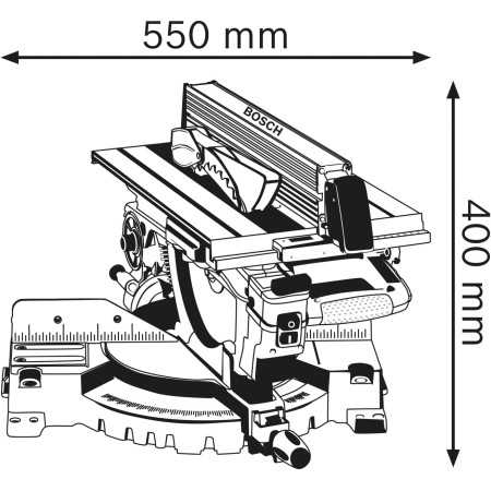 Troncatrice Bosch GTM12 JL + banco GTA 2600