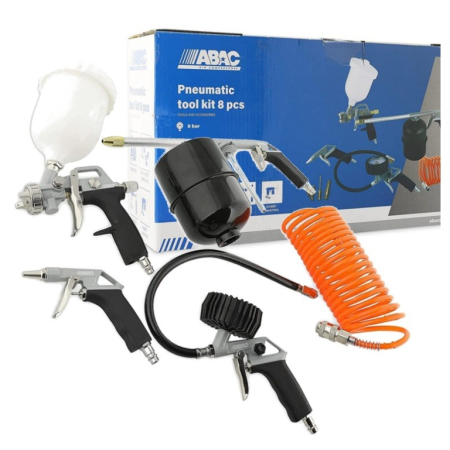 Kit di accessori per aria compressa 8 pz Abac 2809913655
