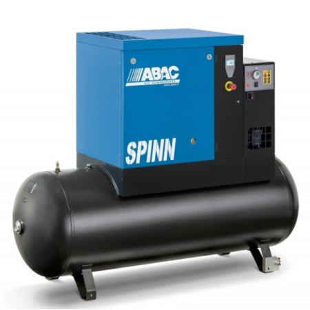 COMPRESSORE A VITE ABAC SPINN + ESSICCATORE HP10 SERBATOIO 500LT