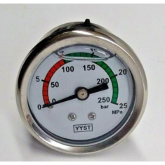 MANOMETRO 0-250 Bar PER IDROPULITRICI ANNOVI REVERBERI 3400630