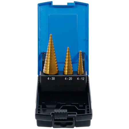 SET 3 FRESE CONICHE A GRADINO 4-30MM