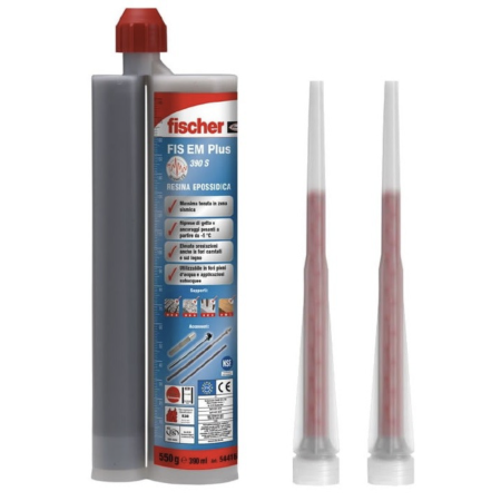 Resina epossidica Fischer FIS EM Plus 390 S a iniezione 390ml