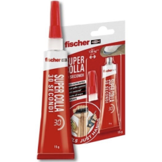 Super Colla 30 Secondi NTJH Gel Traspar. A Presa Ultra Rapida 15gr - Fischer