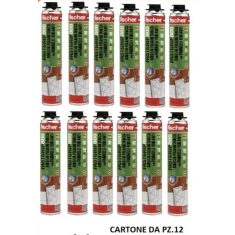 N.12 Schiuma Fastgrip 800 Per Pannelli Isolanti Fischer 800 ml