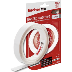 Nastro biadesivo trasparente. Strappo facile e preciso. Resistente fino a 10kg con soli 10cm di nastro!