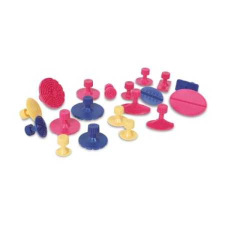 KIT DI 19 FUNGHETTI DI PLASTICA PER ATTREZZI LEVABOLLI BETA 1366/KF