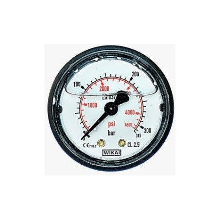 MANOMETRO 1/4M,D.50, 0-315BAR, ATTACCO POSTERIORE
