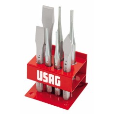Assortimento con supporto in lamiera 7 pz Usag 372 S7