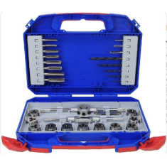 Set 30 Pezzi Maschi, Punte E FILIERE M+MF 3÷12, Acciaio krino