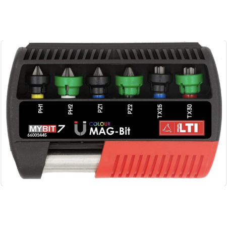 LTI By Krino 66002445 - Set Inserti "Mag-Bit" Con Portainserto Magnetico, MyBit7 - 7 Pezzi