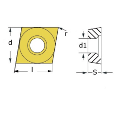 PLACCHETTE DI SCORTA IN MD C/80° ISO CCMT060204 2