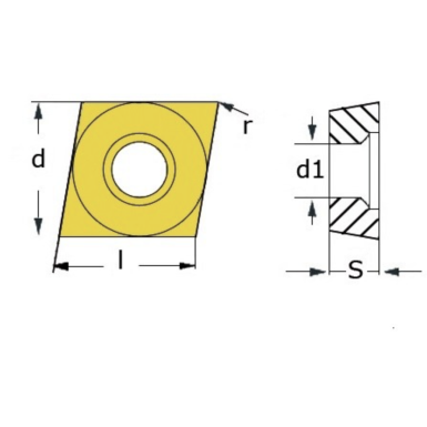 PLACCHETTE DI SCORTA IN MD C/80° ISO CCMT060204