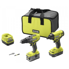 RYOBI DUO TRAPANO E AVVITATORE R18PDID2-252S