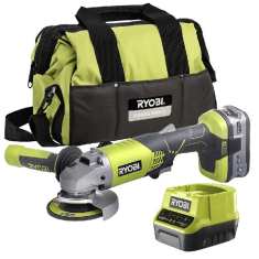 Smerigliatrice angolare batteria 18V Ryobi R18AG7-140S Set