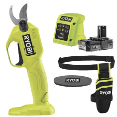 CESOIA A BATTERIA RYOBI RY18SCA -120P + BATTERIA 18V DA 2 AH + CARICATORE