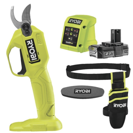 CESOIA A BATTERIA RYOBI RY18SCA -120P + BATTERIA 18V DA 2 AH + CARICATORE