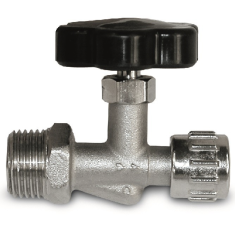 RUBINETTO VOLANTINO CON GHIERA LINEA 1/2"