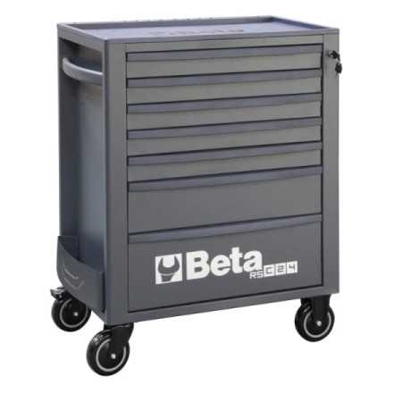 Cassettiera porta attrezzi Beta con 7 cassetti Antracite RSC24/7A con assortimento di 295 utensili