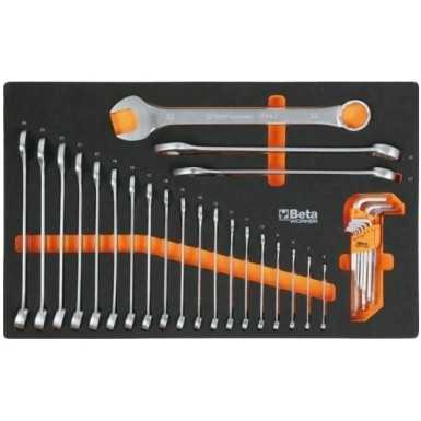 Cassettiera porta attrezzi Beta con 7 cassetti Antracite RSC24/7A con assortimento di 295 utensili