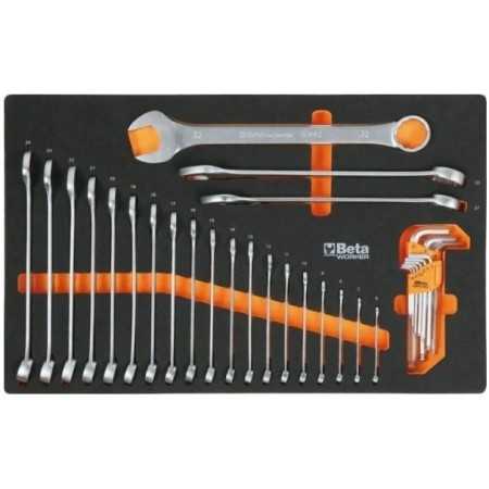 Cassettiera porta attrezzi Beta con 7 cassetti Antracite RSC24/7A con assortimento di 295 utensili