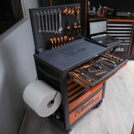 Cassettiera porta attrezzi Beta con 7 cassetti Antracite RSC24/7A con assortimento di 295 utensili