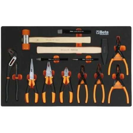 Cassettiera porta attrezzi Beta con 7 cassetti Antracite RSC24/7A con assortimento di 295 utensili