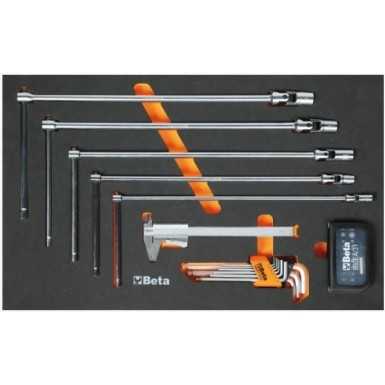 Cassettiera porta attrezzi Beta con 7 cassetti Antracite RSC24/7A con assortimento di 295 utensili