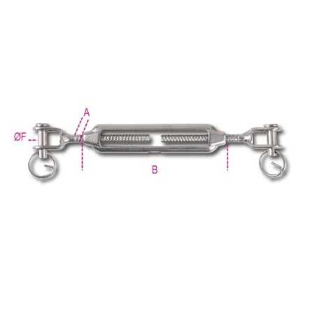 TENDITORI A DUE FORCELLE INOX M5 8209