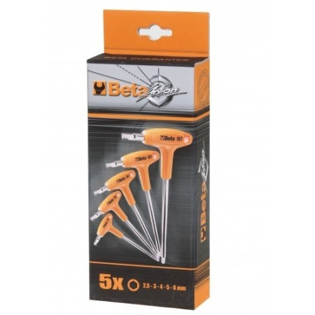 SERIE DI 5 CHIAVI A BRUGOLA CON IMPUGNATURA BETA 96T/S5P