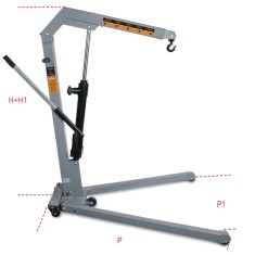 Gru idraulica pieghevole con pompa a doppio effetto Beta 3024 2