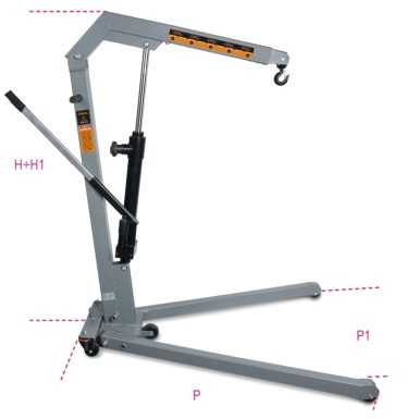 Gru idraulica pieghevole con pompa a doppio effetto Beta 3024