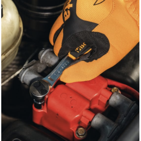 Cricchetto reversibile con attacco quadro maschio 1/4 3/8 1/2