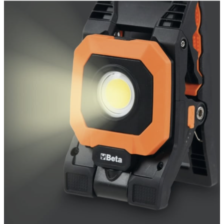 Faretto a pinza ricaricabile, 4 intensità luminose, orientabile, ricarica USB. 1838CLAMP