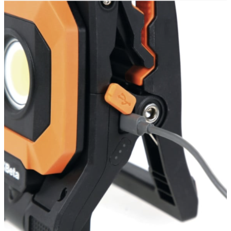 Faretto a pinza ricaricabile, 4 intensità luminose, orientabile, ricarica USB. 1838CLAMP