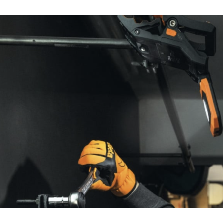 Faretto a pinza ricaricabile, 4 intensità luminose, orientabile, ricarica USB. 1838CLAMP