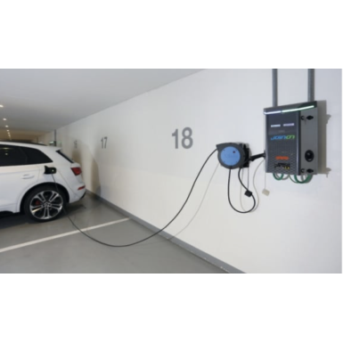 Avvolgitore automatico con cavo 3Gx2,5 mm² e presa TIPO 2 per ricarica EV 1845EM/3