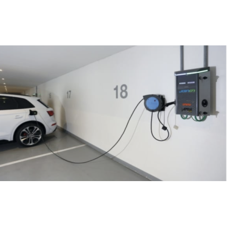 Avvolgitore automatico con cavo 3Gx2,5 mm² e presa TIPO 2 per ricarica EV 1845EM/3