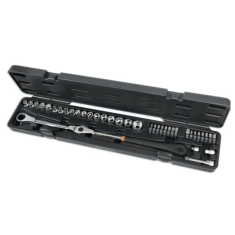 Kit chiave a cricchetto orientabile con bussole ribassate per tendicinghia 1477/C38