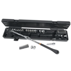 Kit chiave a cricchetto orientabile con bussole ribassate per tendicinghia 1477/C38 2