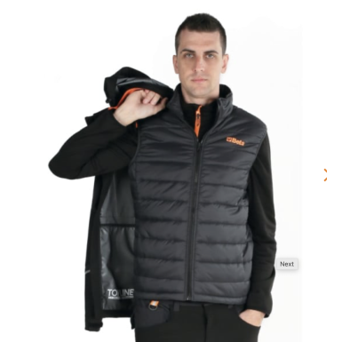 Giacca impermeabile 3 in 1, composta da giacca esterna e gilet removibile 7569NG