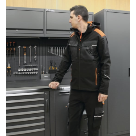 Giacca impermeabile 3 in 1, composta da giacca esterna e gilet removibile 7569NG