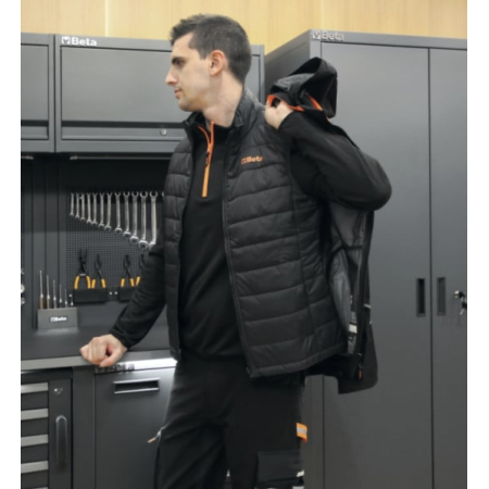 Giacca impermeabile 3 in 1, composta da giacca esterna e gilet removibile 7569NG