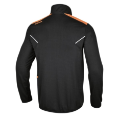 Micropile gird fleece con zip corta, nero 7563N 2