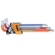 SERIE DI 9 CHIAVI MASCHIO ESAGONALI CON ESTREMITA' SFERICA BETA 96BP-CL/SC9