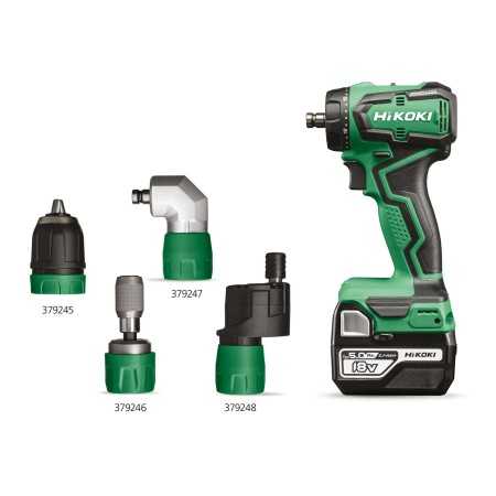 Trapano rotativo con teste intercambiabili Brushless Hikoki  18 V 2x2 Ah
