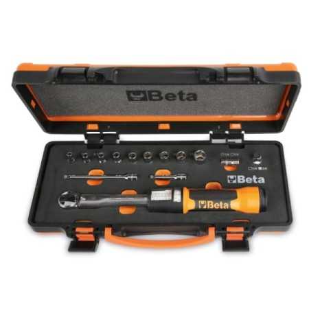 Chiave dinamometrica a scatto Zero-Reset in cassetta con bussole e prolunghe 666/C2