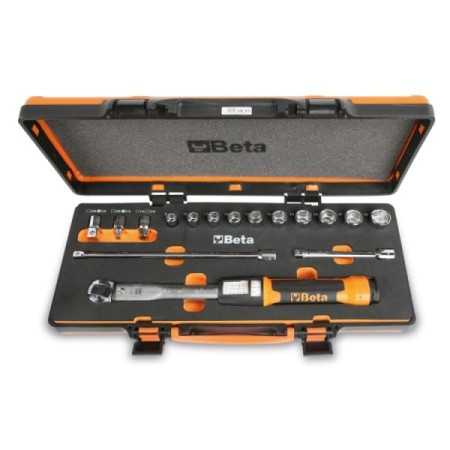 Chiave dinamometrica a scatto Zero-Reset in cassetta con bussole e prolunghe 666/C5